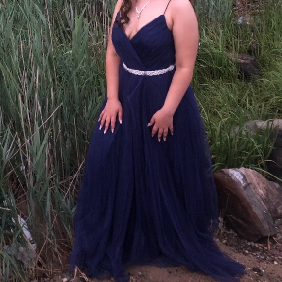 ASOS size 8 beautiful blue gown  💙 - Picture 4 of 4